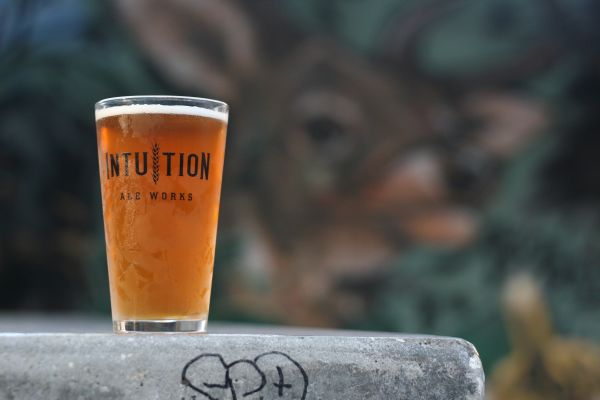 A glass of beer