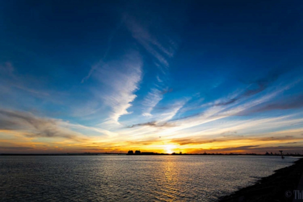 sun set landscape