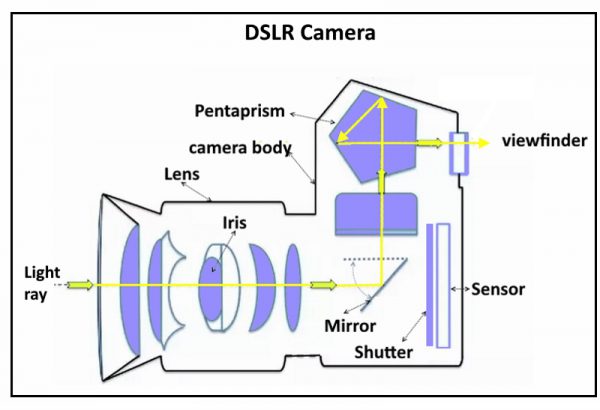 inside DSLR camera