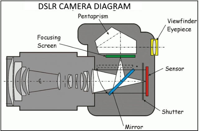 DSLR camera diagram