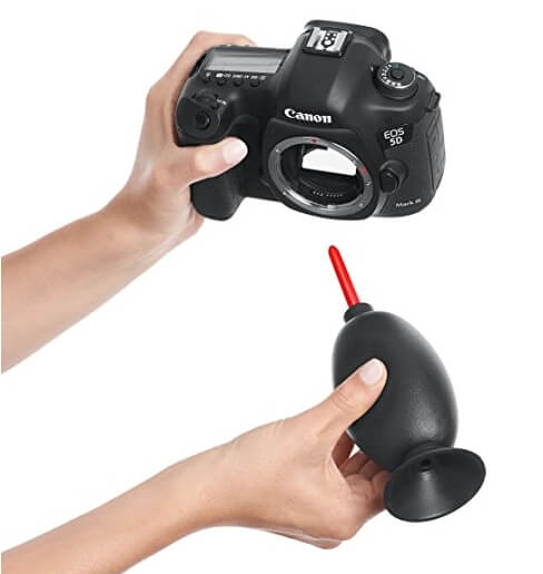 dry cleaning of camera sensor