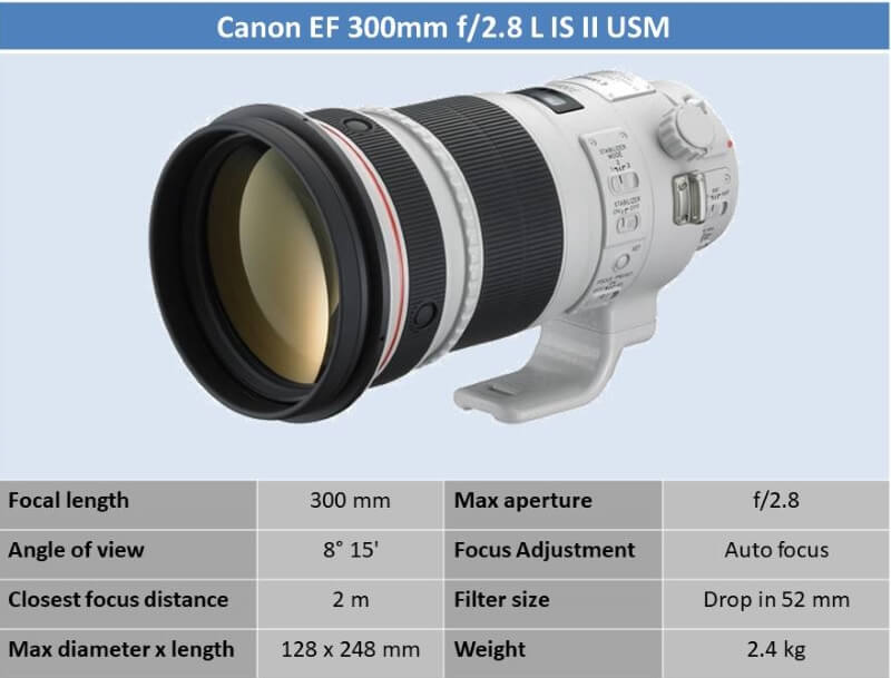 Canon EF 300mm f2.8 L IS II USM