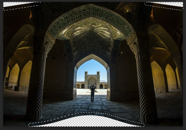 A sample photo is shown below after fixing lens correction