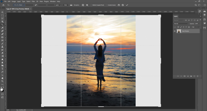 How to Stretch Image - Photoshop