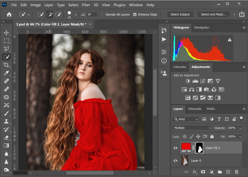 Color, or multiply, or overlay.