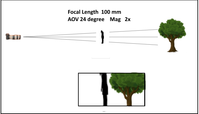 Lens compression in photography