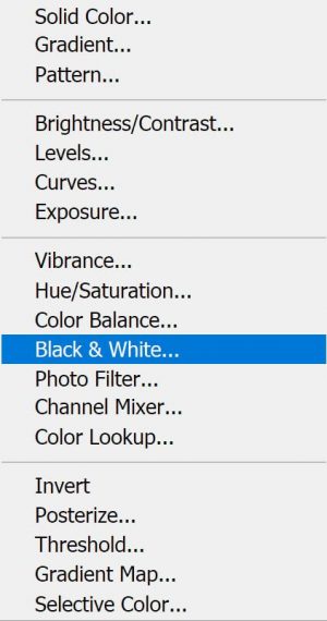 Turn Color Photos into Black & White