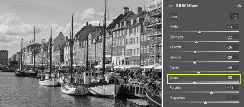 Turn Color Photos into Black & White